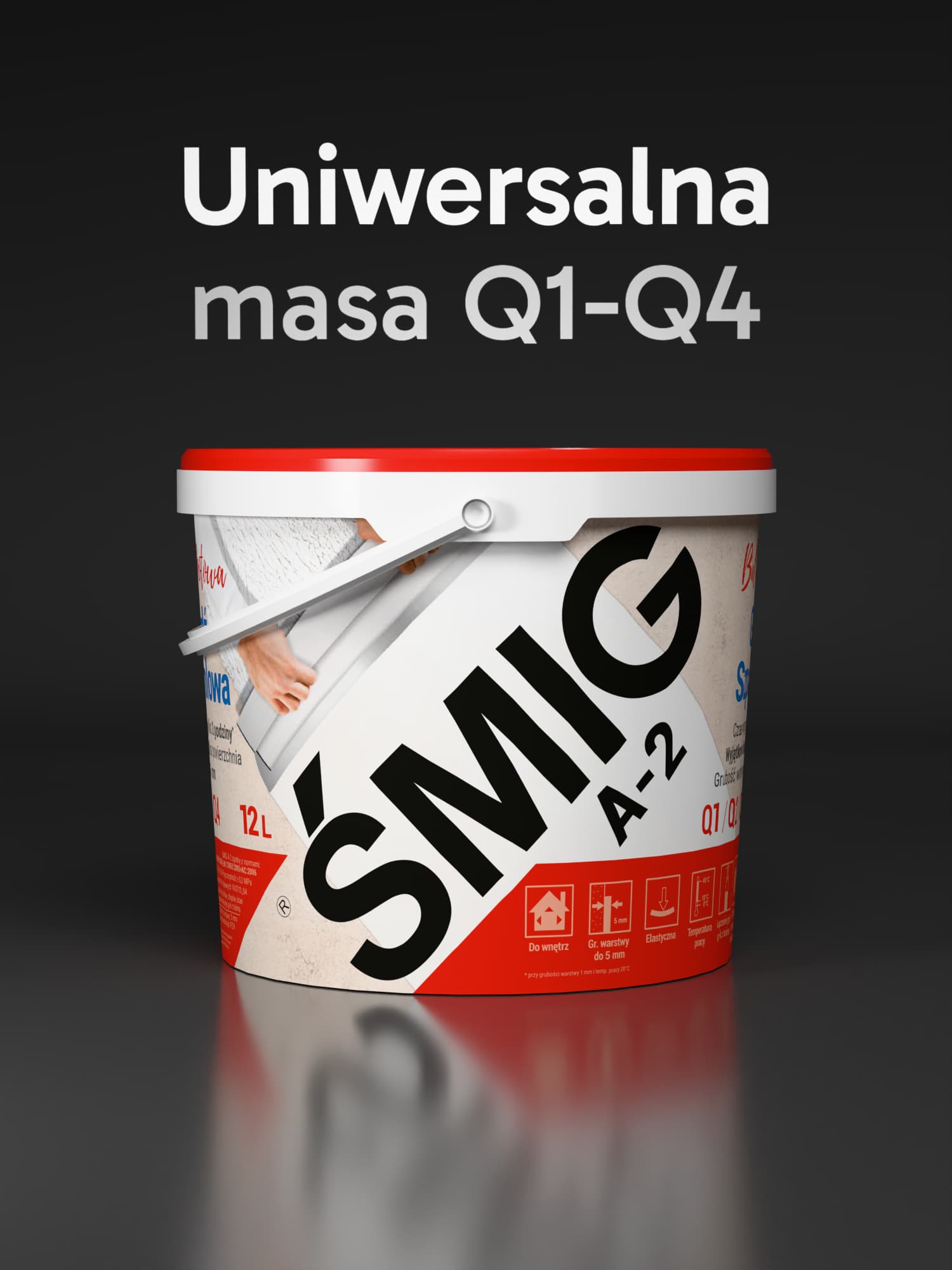 Biała Gotowa Gładź Szpachlowa ŚMIG A-2